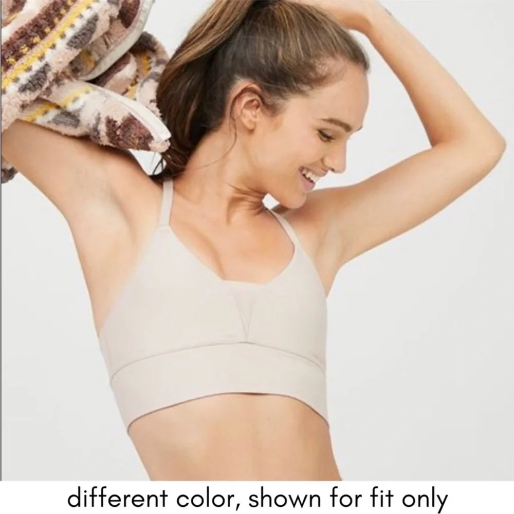 NEW Offline by Aerie American Eagle Shine Racerback Sports Bra Black Small